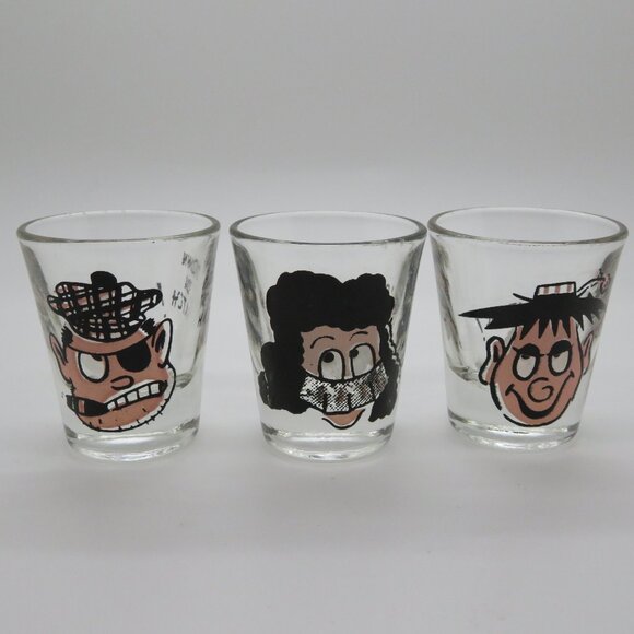 Bar Drink Shot Glass 3D Roving Eyes Set of 3 Barware Novelty Collectible Liquor - Picture 1 of 16